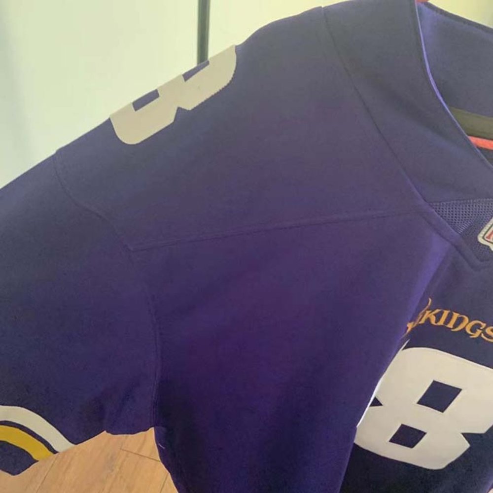 Nike Mens Minnesota Vikings Justin Jefferson #18 Purple Jersey - Picture 7 of 11